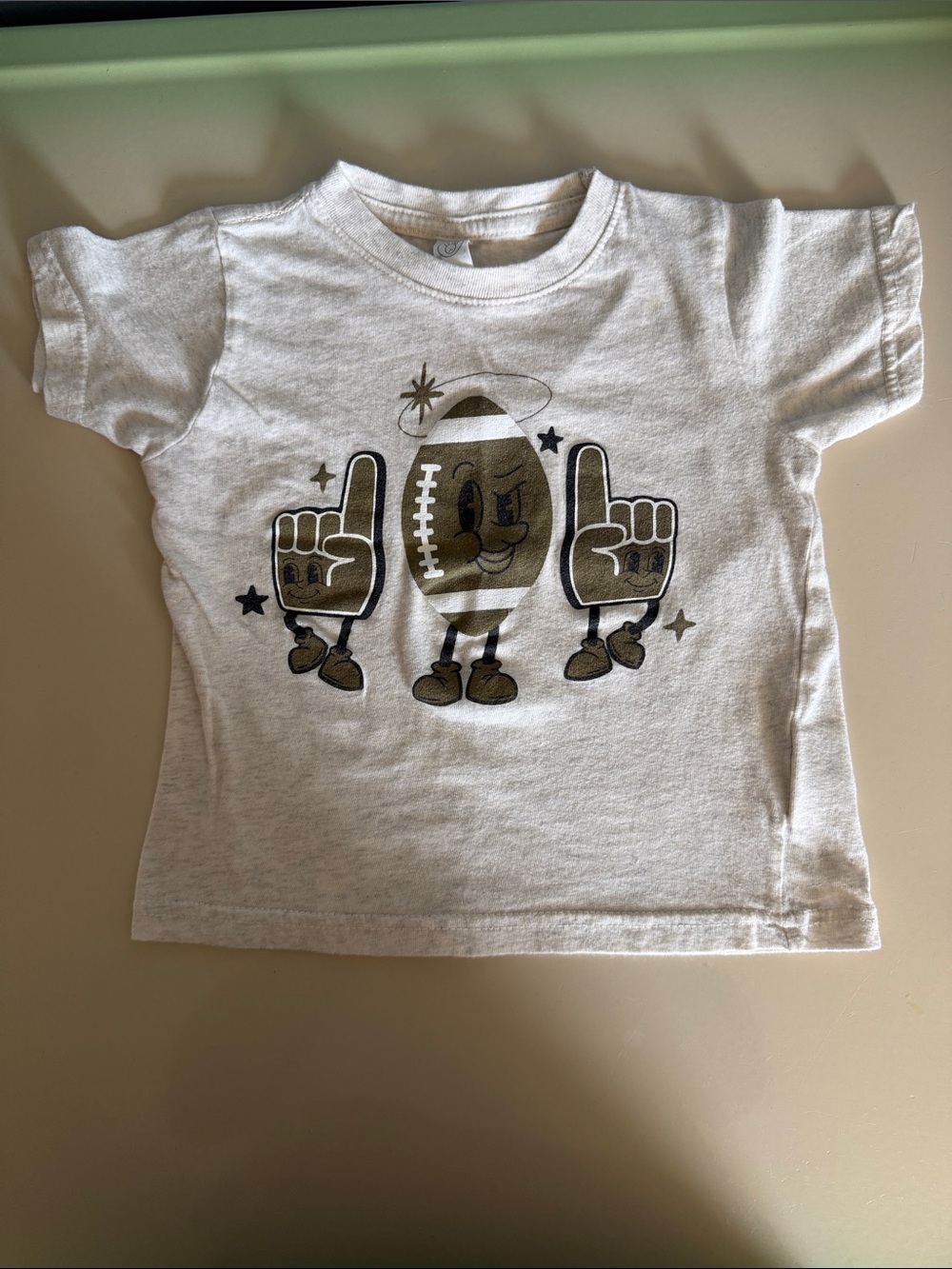 Rabbit Skins White Kids Football Character Tee - New Orleans Saints